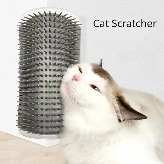 Cat Corner Brush Comb For Cats Massager Grooming Cat Arch Plastic Self Cleaning Scrapers Scratcher Supplies Pet Products Home